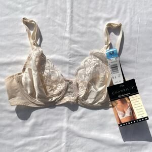 Vintage Maidenform The Chantilly Underwire Lace Bra 36B Beige 07329